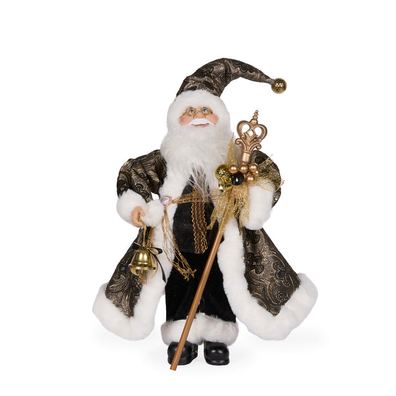 PRE ORDER 50CM BLACK FABRIC SANTA