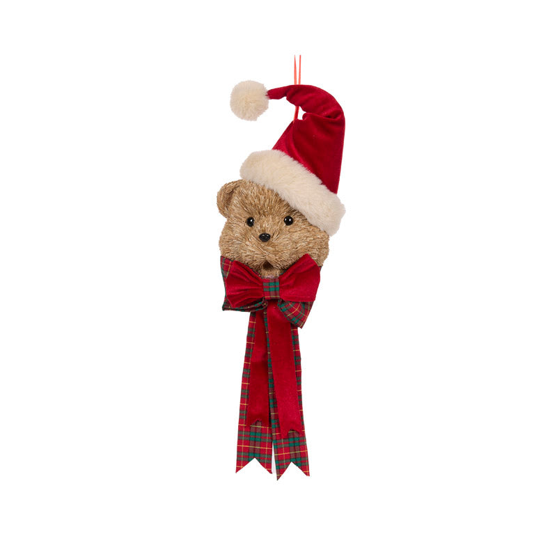 PRE ORDER BABA TARTAN TEDDY FACE HANGING
