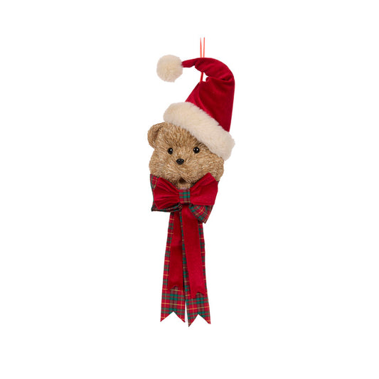 PRE ORDER BABA TARTAN TEDDY FACE HANGING