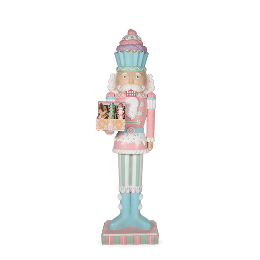 PRE ORDER 216CM LED PASTEL PIPED CANDY NUTCRACKER