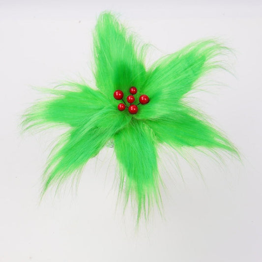 PRE ORDER FLUFFY GRINCH FLOWER 35.5cm