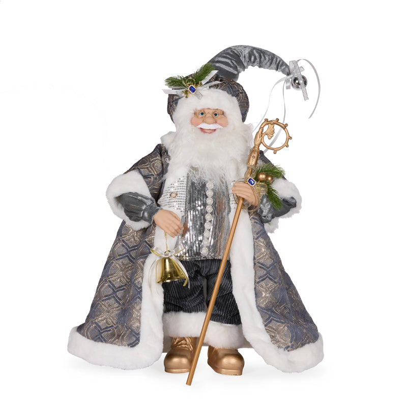 PRE ORDER 65CM BLUE FABRIC SANTA