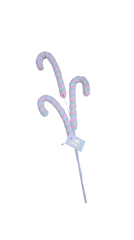 PASTEL CANDY CANE PICK