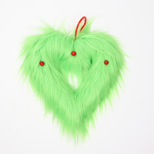 PRE ORDER GREEN GRINCH FLUFFY HEART