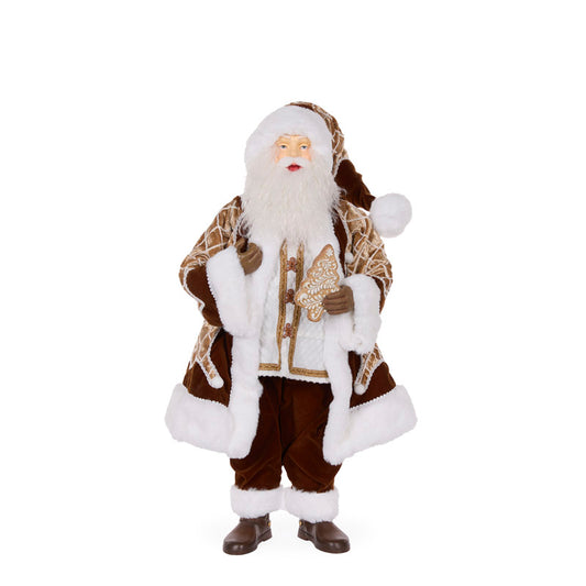 PRE ORDER GINGERBREAD FABRIC MR CLAUS