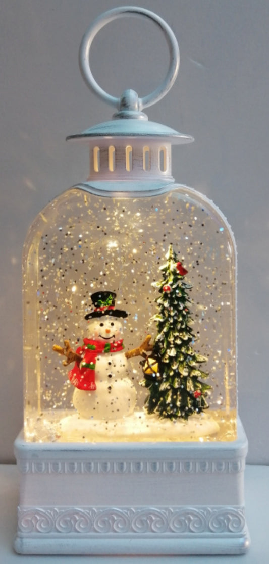 PRE ORDER WATER SPINNING SNOWMAN LANTERN