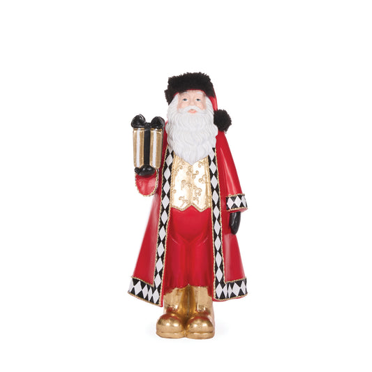 PRE ORDER 30CM HARLEQUIN SANTA WITH GIFT