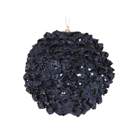 PRE ORDER XL NAVY RUFFLES BAUBLE HANGING