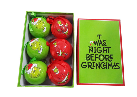 PRE ORDER S/6 GRINCHMAS BAUBLES