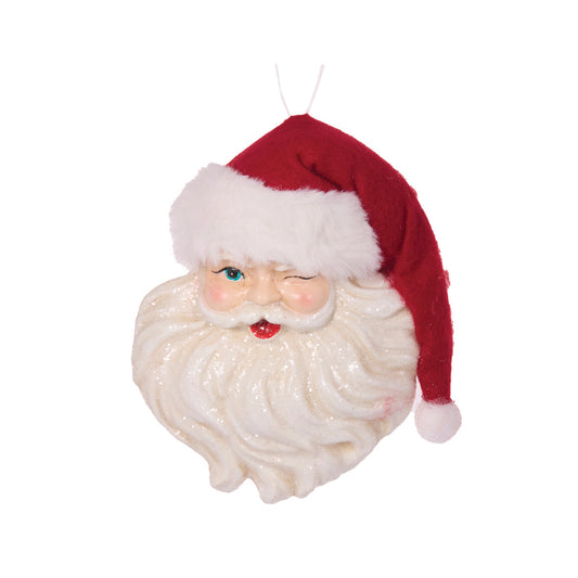 PRE ORDER RED WINKING SANTA HANGING