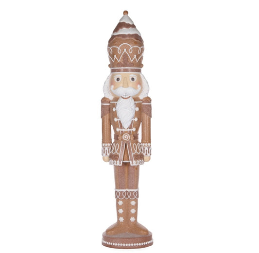 PRE ORDER 109CM LED PIPED GINGERBREAD NUTCRACKER