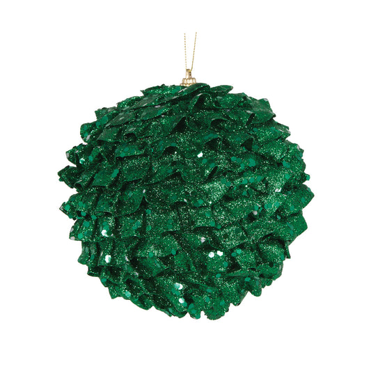 PRE ORDER XL GREEN RUFFLES BAUBLE