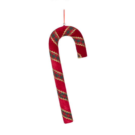 PRE ORDER LARGE TARTAN SWIRL CANDY CANE