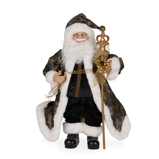 PRE ORDER 65CM BLACK FABRIC SANTA