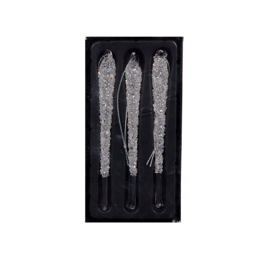 PRE ORDER SET/3 GLASS FROSTED DROPS