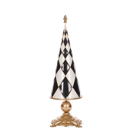 PRE ORDER 55.6CM BLACK AND GOLD HARLEQUIN TREE