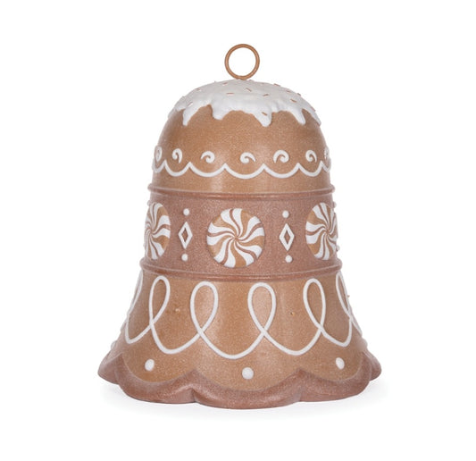 PRE ORDER LED PIPED GINGERBREAD BELL
