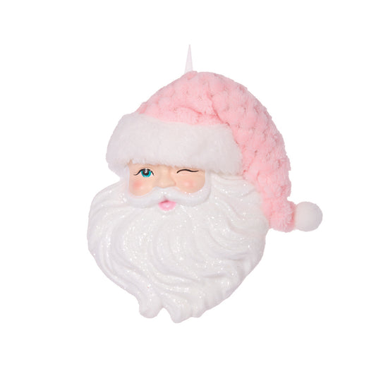 PRE ORDER PINK WINKING SANTA HANGING