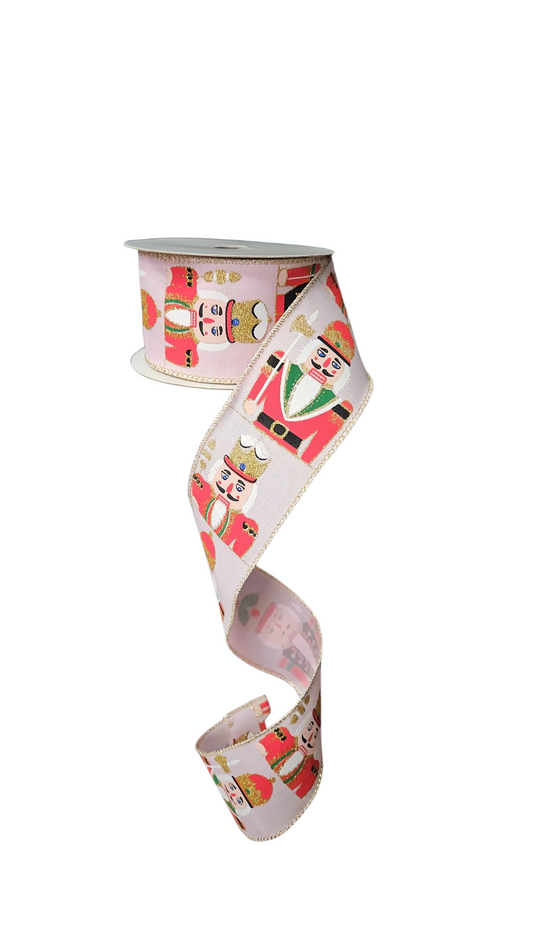 9.14M PINK TRADITIONAL NUTCRACKER RIBBON