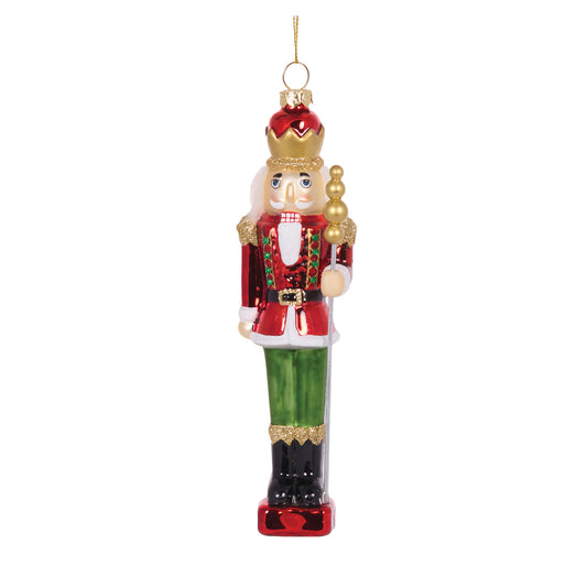 PRE ORDER TRADITIONAL NUTCRACKER WITH STAFF HANGING