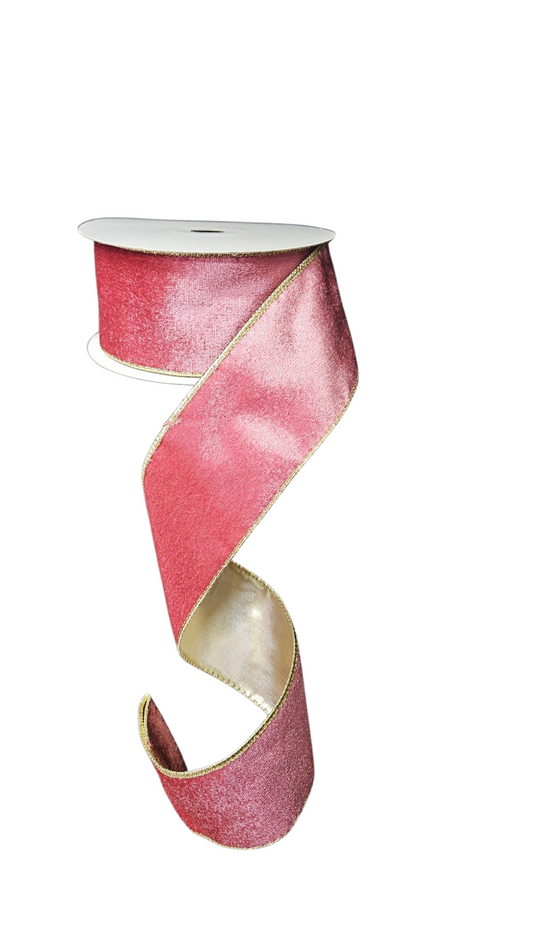 9.14M VELVET DARK PINK RIBBON