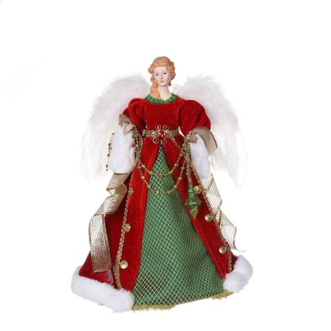 40CM RED CHRISTMAS ANGEL